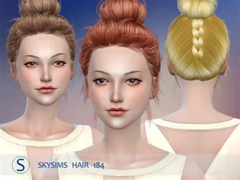 Butterflysims Hair 184 By Skysims Sims 4 Hairs