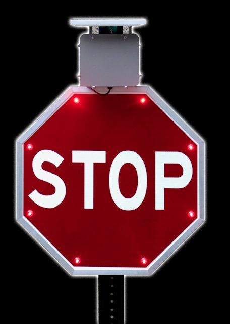 Solar Led Stop Sign 24