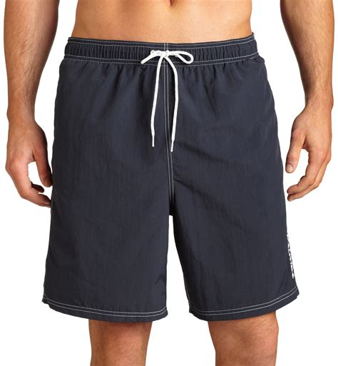Nautica Mens Navy Large Drawingstring Board Shorts Swimwear L