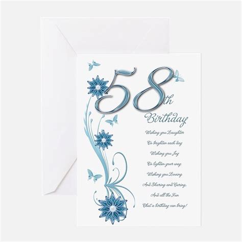 58th Birthday 58th Birthday Greeting Cards Cafepress