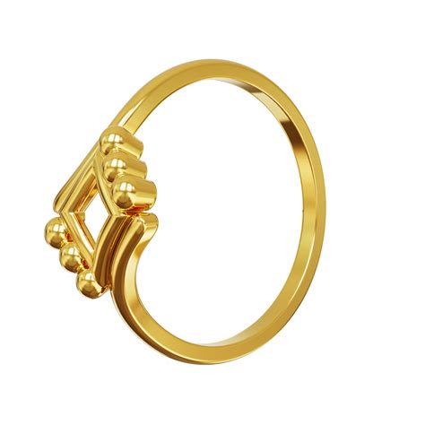 Plain Curve Design Gold Ring 01 10 Spe Goldchennai