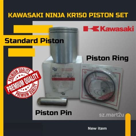 Kawasaki Kr150 Piston Set Paku Silang Shopee Malaysia