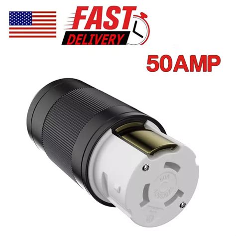 50 Amp Twist Lock Rv Power Cord Locking Shore Connector Replacement End