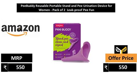 Peebuddy Reusable Portable Stand And Pee Urination Device For Women Pack Of 2 Leak Proof Pee Fun
