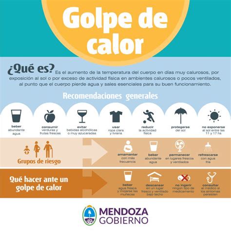 Cómo proceder ante el golpe de calor Prensa Gobierno de Mendoza