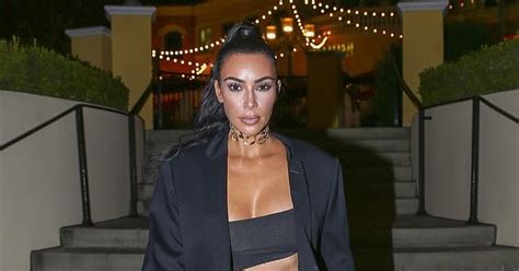 Kim Kardashian Flaunts Hourglass Curves As She Steps Out In Black For Dinner ~ Gossip Hill Blog
