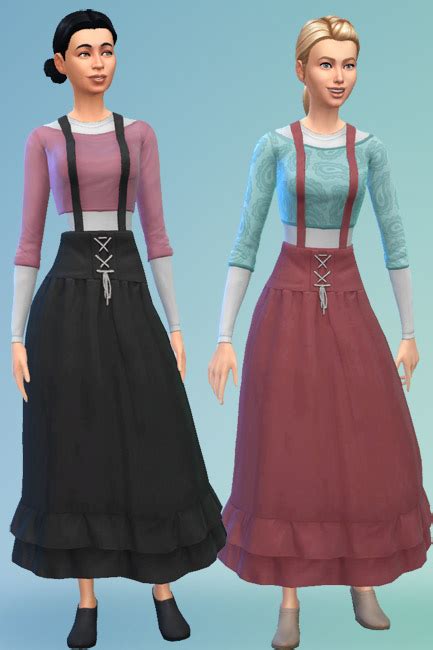 Blackys Sims 4 Zoo Longsleeve Dress By Mammut Sims 4 Downloads