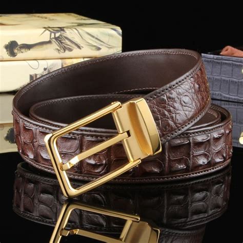 Top Luxury Mens Belt Brand Brucegao Alligator Belt