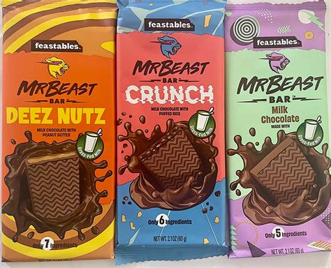 Feastables Beast Bar Milk Chocolate Bundle Deez Australia Ubuy