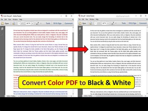 How To Convert Color PDF To Black White YouTube