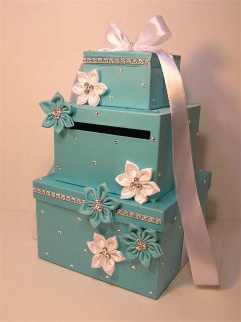 The feel of a punjabi wedding should be reflected in the design of the card. Wedding Card Box Blue Gift Card Box Money Box Holder.Special