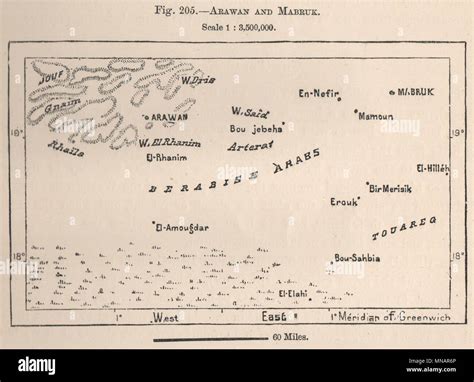 Arawanarouane Y Mabrouk Malí Sáhara Occidental 1885 Antigua Gráfico