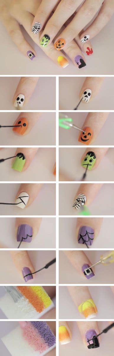 I'm here to show you some nail art designs for halloween that you can probably actually do yourself. DIY Halloween Nail Art Designs You Can Try Yourself - Bath and Body