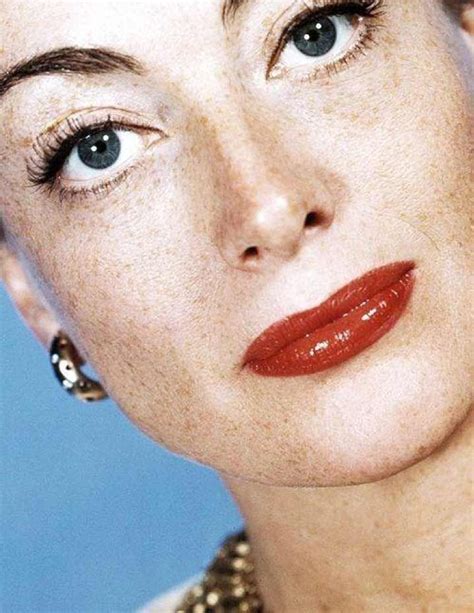 Joan Crawford — Yes She Had Freckles Joan Crawford Joan Bette
