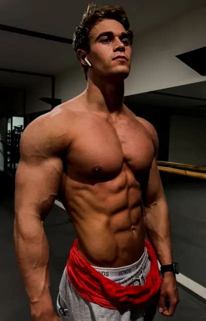 Shirtless Male Muscular Alpha Gym Jock Work Out Hunk Beefcake Photo X E Picclick