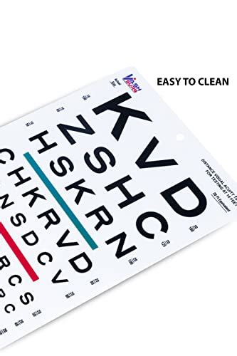 Snellen Visual Acuity Eye Chart For 10 Feet 14 X 9 Inches Weekly Ads