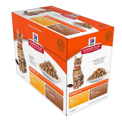 Our top pick for the most popular cat food for kidney disease: Hill's Feline Adult Chicken & Turkey Multipack Pouches ...