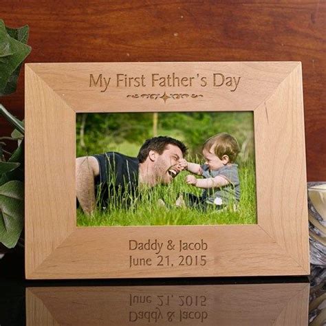 Personalized 1st Fathers Day Picture Frame Fathers Day Crafts First