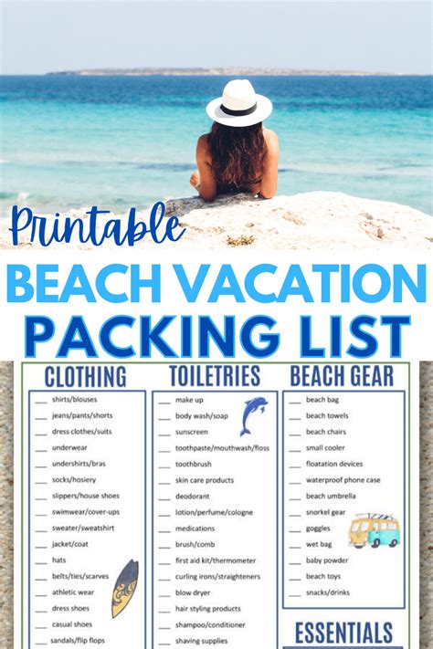 Beach Packing List For Your Vacation