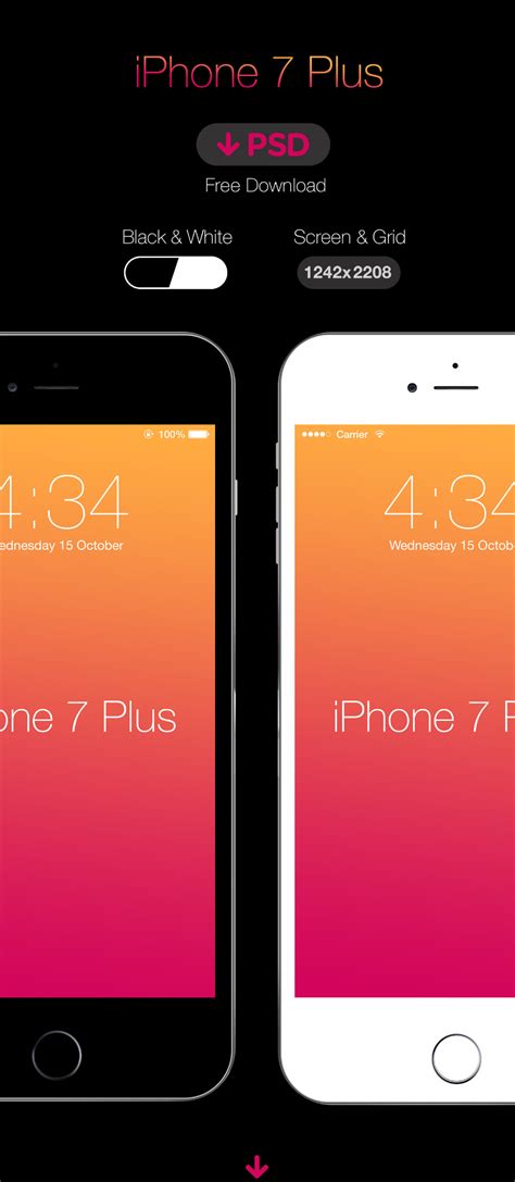 Download Free iPhone 7 Plus PSD Mockup — Free Design Resources