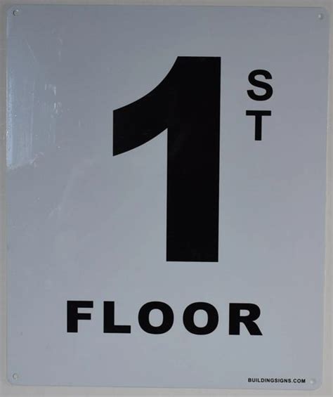 Hpd Sign 1st Floor Sign Heavy Duty Nyc Hpd Aluminum Signs 1x10 Hpd
