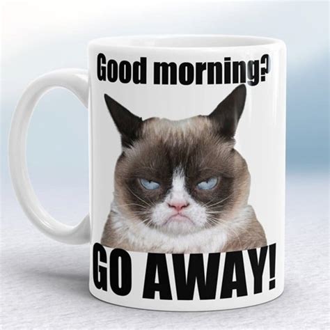 Grumpy Cat Mugs Coffee Mug Ceramic White Mugs Stan Glaser Grumpy