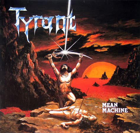 Tyrant Mean Machine German 80s Heavy Metal 12 Lp With Album Cover Art