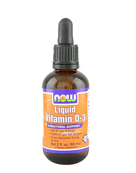 Vitamin d supplement liquid vs pill. Liquid Vitamin D3 by NOW FOODS (60ml) £ 7,59