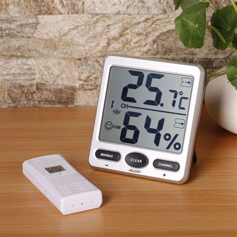 Indoor Outdoor Mini Max Dispaly Weather Station 8 Channel Wireless