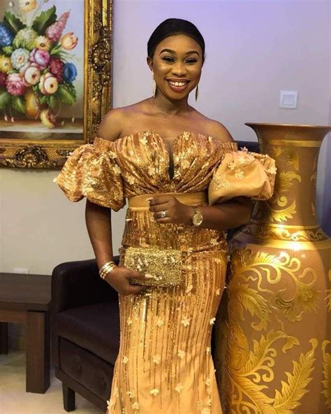 Aso Ebi Styles 134 Dripping In Gold Kamd Ora Latest African