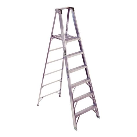 Werner 8 Ft Aluminum Type 1a 300 Lbs Capacity Platform Step Ladder