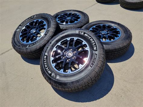 18 Toyota Tundra Trd Oem Wheels 2023 Sequoia And Michelin Tires