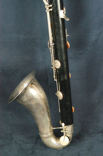 Vintage 1950s Selmer Bass Clarinet Player Good Reverb