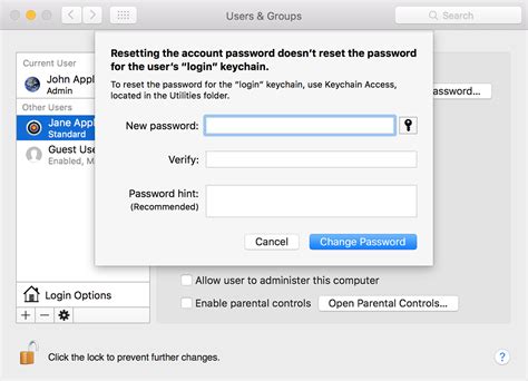 Imessages not syncing on mac? Change or reset the password of a macOS user account - Apple Support