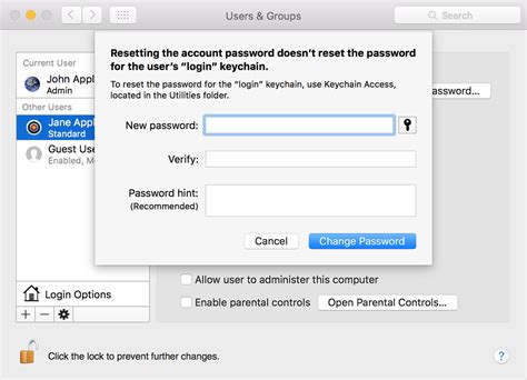 Imessages not syncing on mac? Change or reset the password of a macOS user account - Apple Support