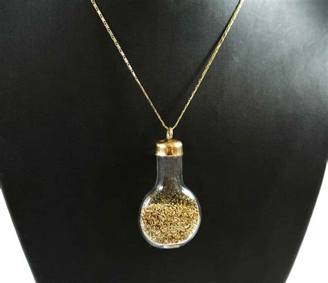 Genie In A Bottle 14k Yellow Gold Dust Necklace Tns Diamonds Philadelphia
