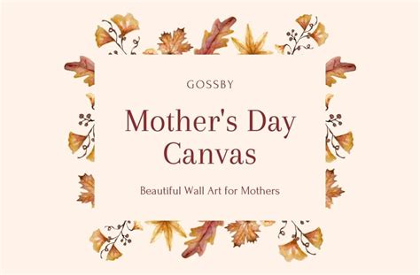 Mothers Day Canvas Beautiful Wall Art To Show Your Mom How Much You Love Her