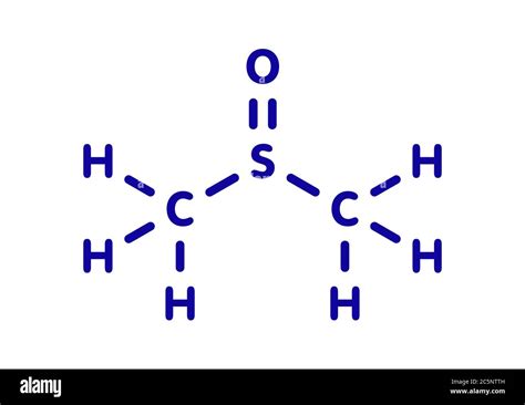 Dimethylsulfoxide Dmso Molecule Chemical Structure Hi Res Stock