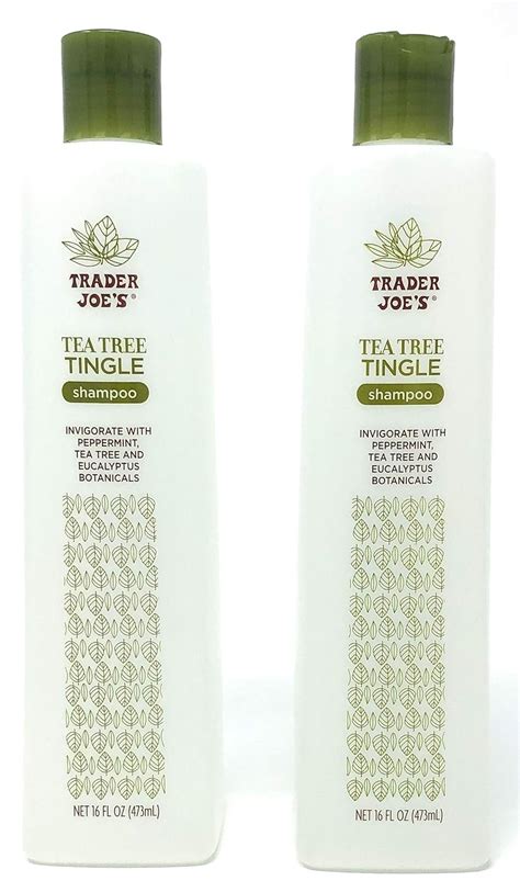 trader joe s tea tree tingle shampoo with peppermint tea tree and eucalyptus