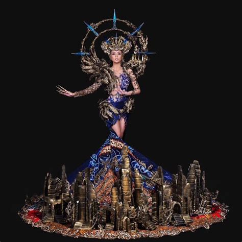 Indonesian folk dress is called kebaya. Indonesia wins Best National Costume at Miss Grand ...