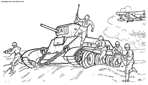 Pencil Drawings Of Wwii American Tanks Coloring Pages