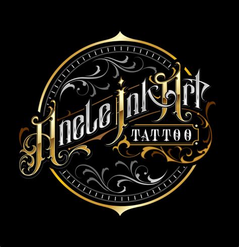 Custom Lettering Tattoo Logo Design Caligraphy Barbershop Ink By Dodydaka