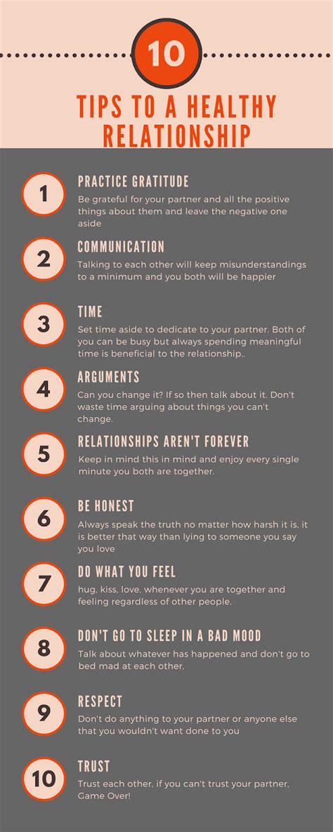 10 tips to a healthy relationship
