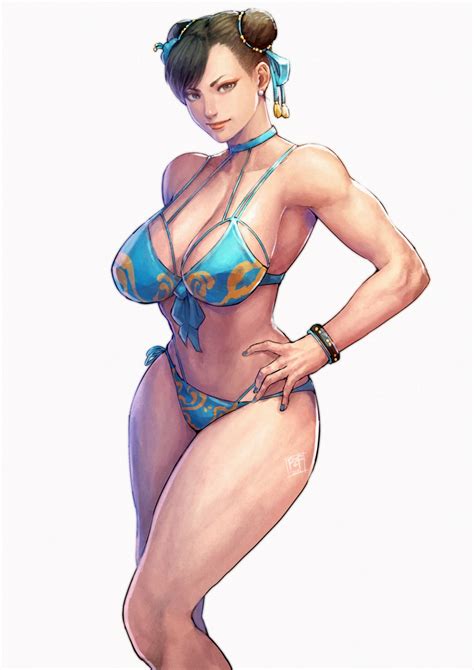 Cirenk Street Fighter Street Fighter Ii Chun Li Bikini Swimsuits 1015414 Yandere