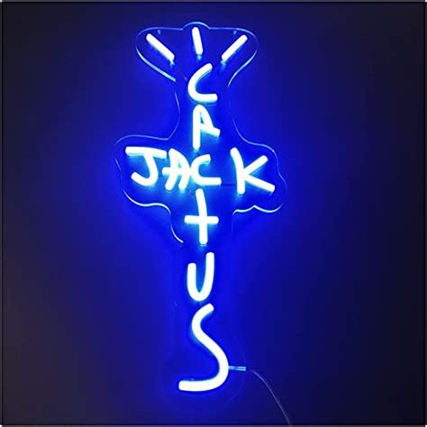 Yehei Cactus Jack Neon Sign Blue Led Neon Lights With Dimmer Visual