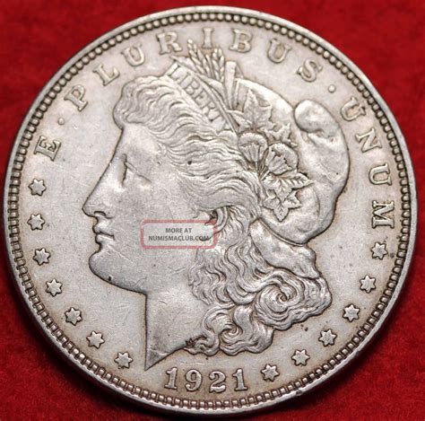 Circulated 1921 Philadelphia Silver Morgan Dollar
