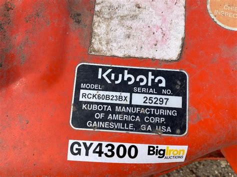Kubota RCK60B23BX Rotary Mower Deck BigIron Auctions