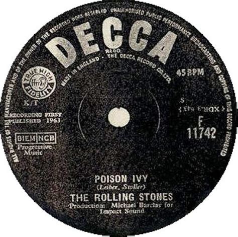 Poison Ivy Fortune Teller By The Rolling Stones Single Decca F 11742 Reviews Ratings