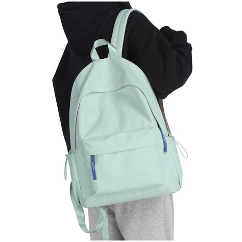 School Backpack Waterproof Green Bookbag College Middle High School