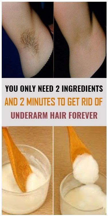 2 Minutes To Get Rid Of Underarm Hair Forever Remove Armpit Hair Underarm Hair Unwanted Hair